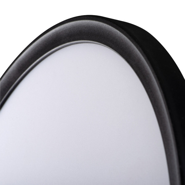 Plafon AZPOokrągły czarny LED 1x22W 42cm 2000lm IP54 Miledo