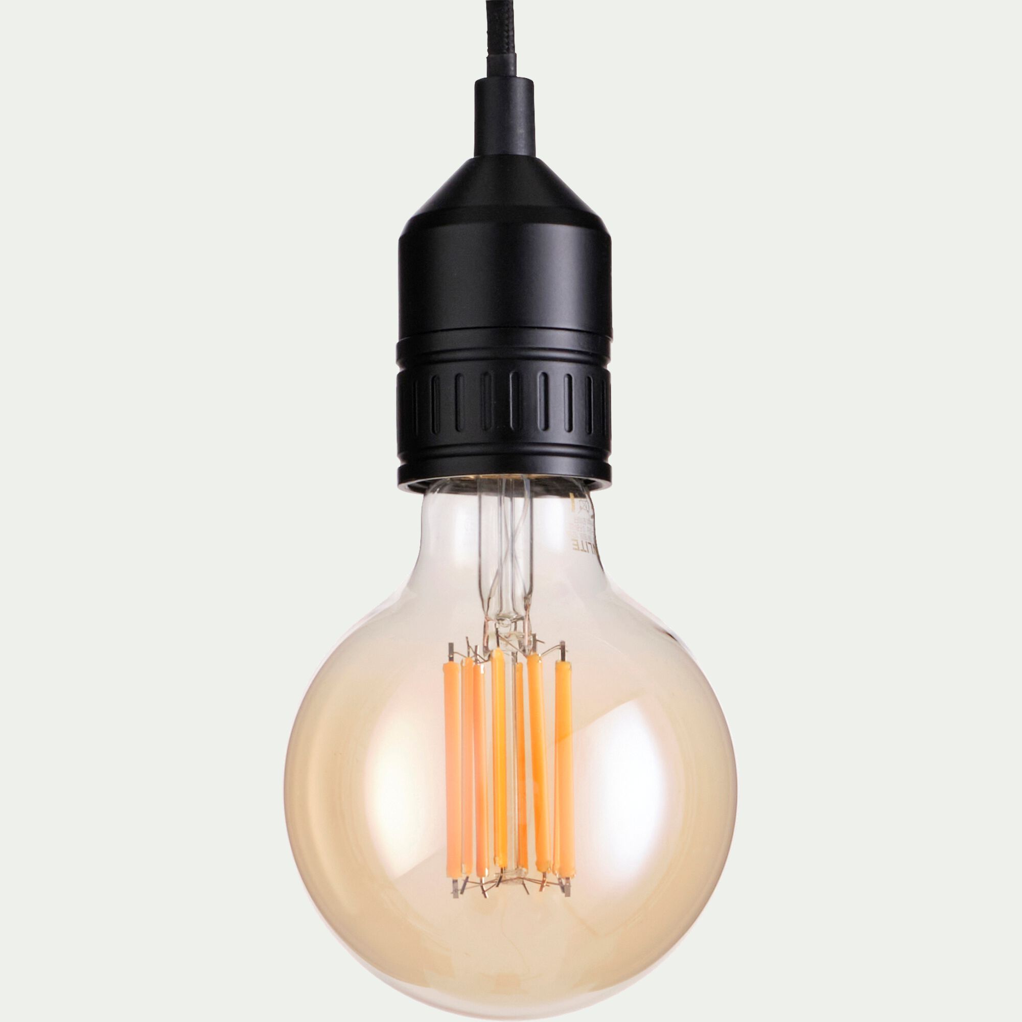 AMBRE - Ampoule LED globe D9,5cm culot E27 - ambre