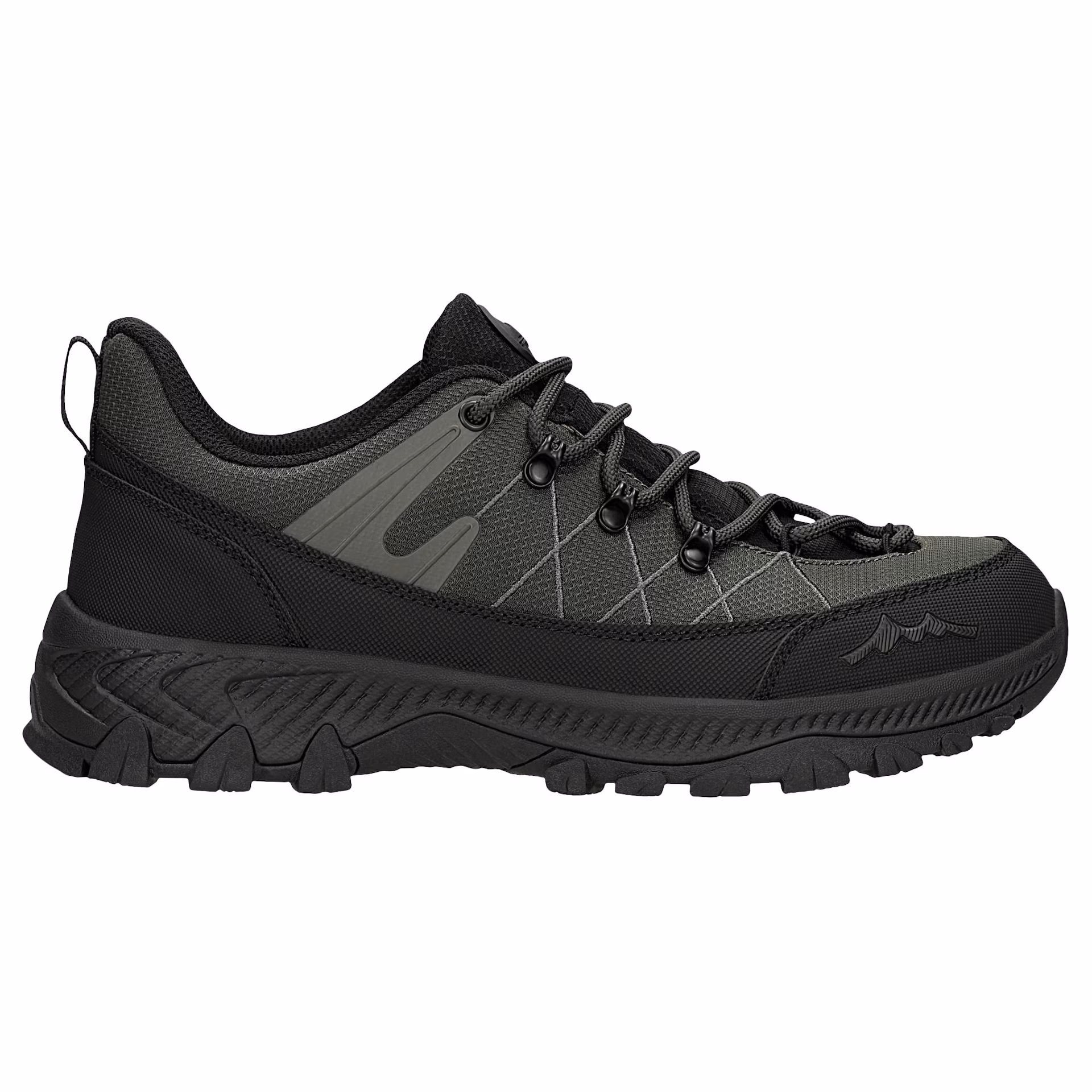 Zielono-czarne niskie trekkingi męskie RELAKS z membraną nano-TEX™