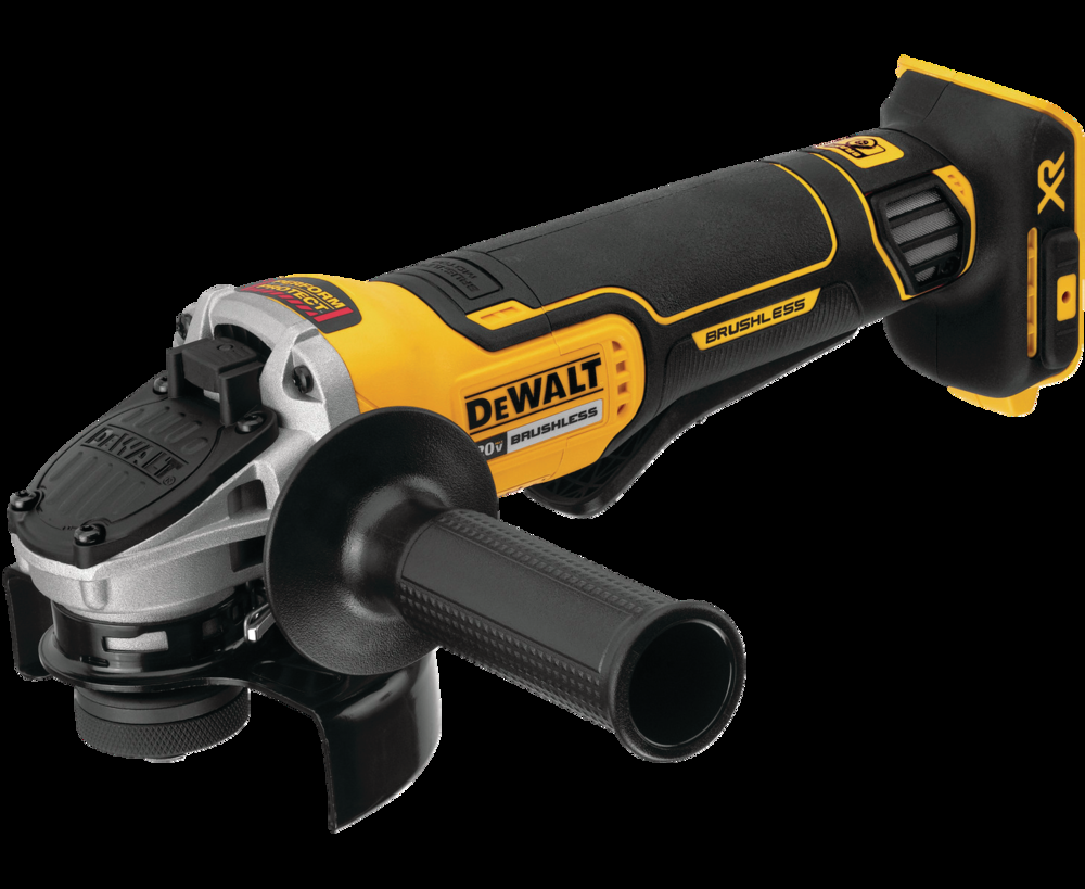 DEWALT DCG413B 20V MAX XR Cordless Small Angle Grinder with Kickback Brake, Tool Only, 4-1/2-in