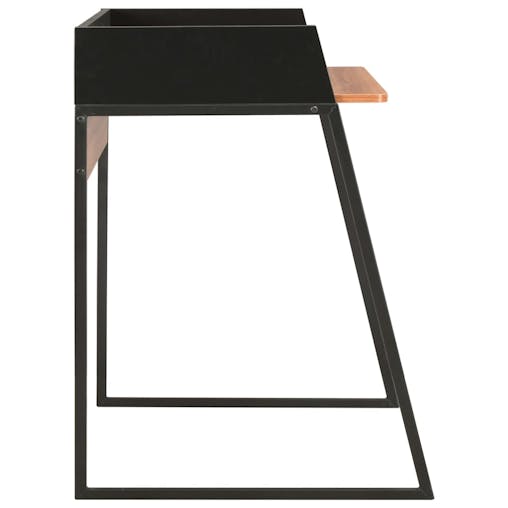 NNEVL Desk Black and Brown 90x60x88 cm