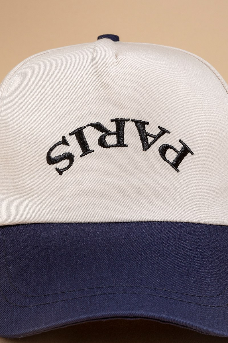Paris Upside Down Baseball Hat