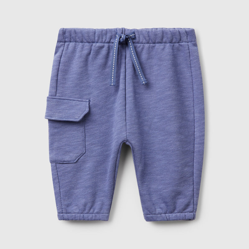 Terry trousers with pocket