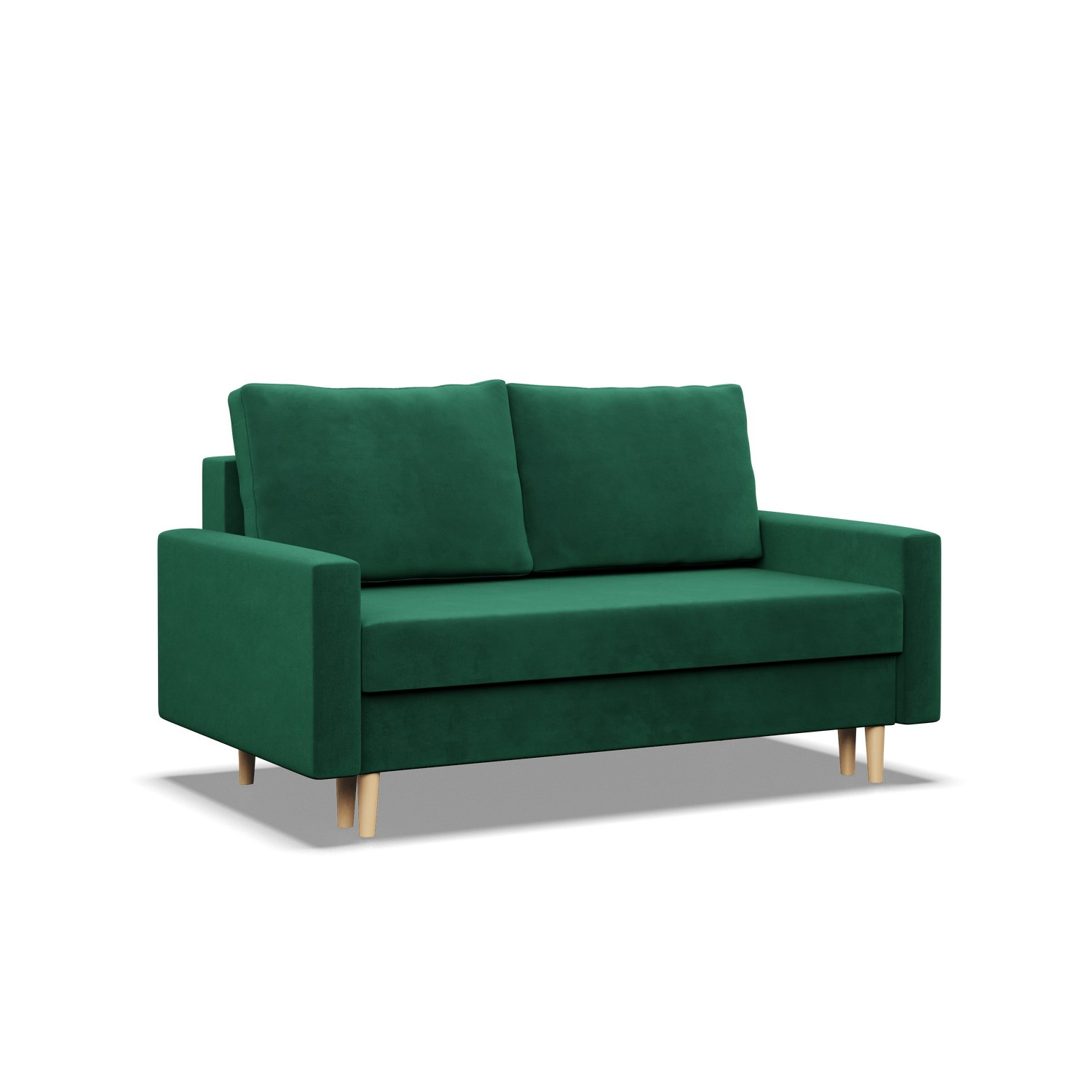Sofa kanapa z funkcją spania BUTELKOWA ZIELEŃ bonell