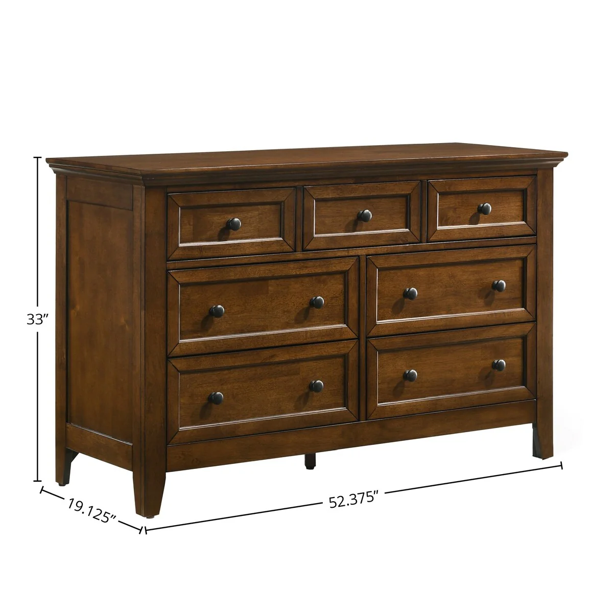 San Mateo Youth Tuscan 7-drawer Dresser