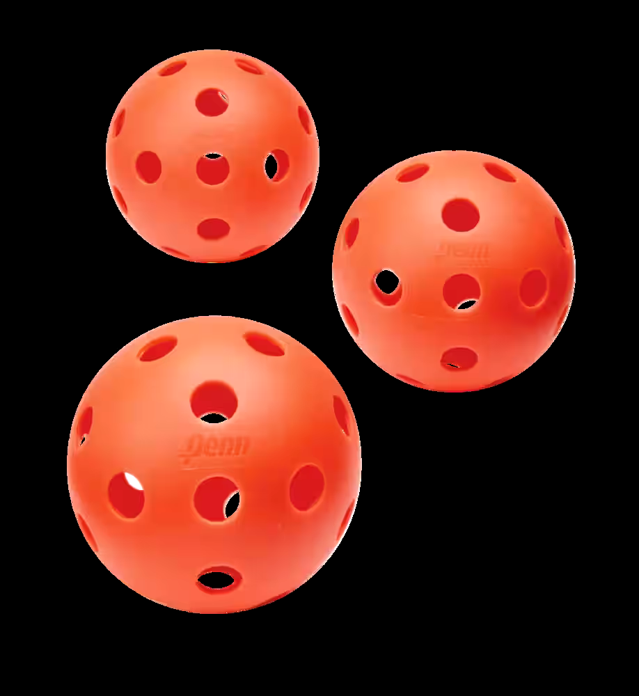 Penn 26 Indoor Pickleballs, USAPA Approved, Red, 3-pk