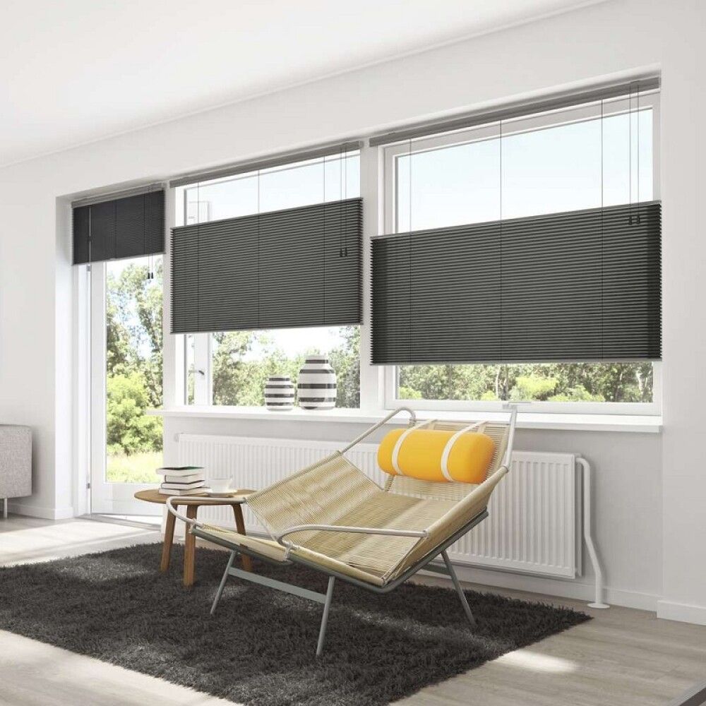PLISSÉ TOUCH SPLIT 120X160 GRÅ