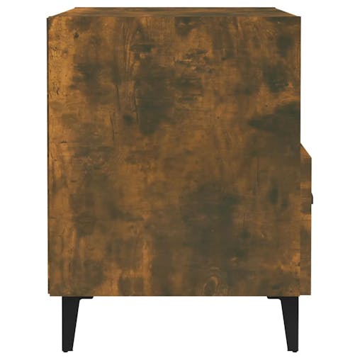 NNEVL Bedside Cabinets 2 pcs Smoked Oak Engineered Wood