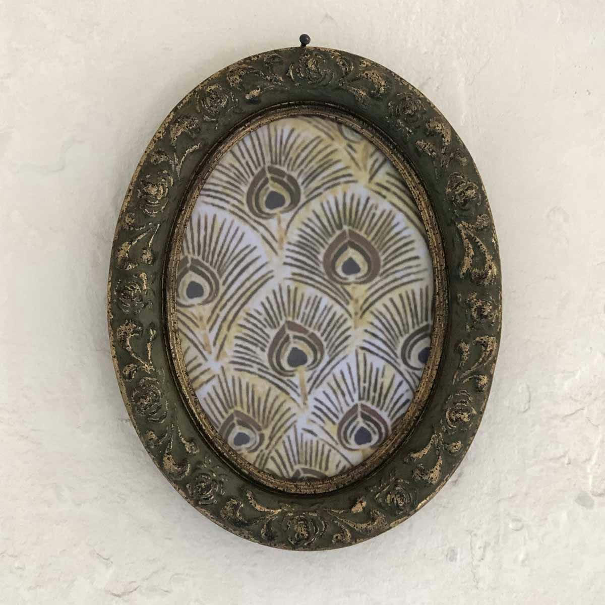 - Cadre photo ovale style baroque