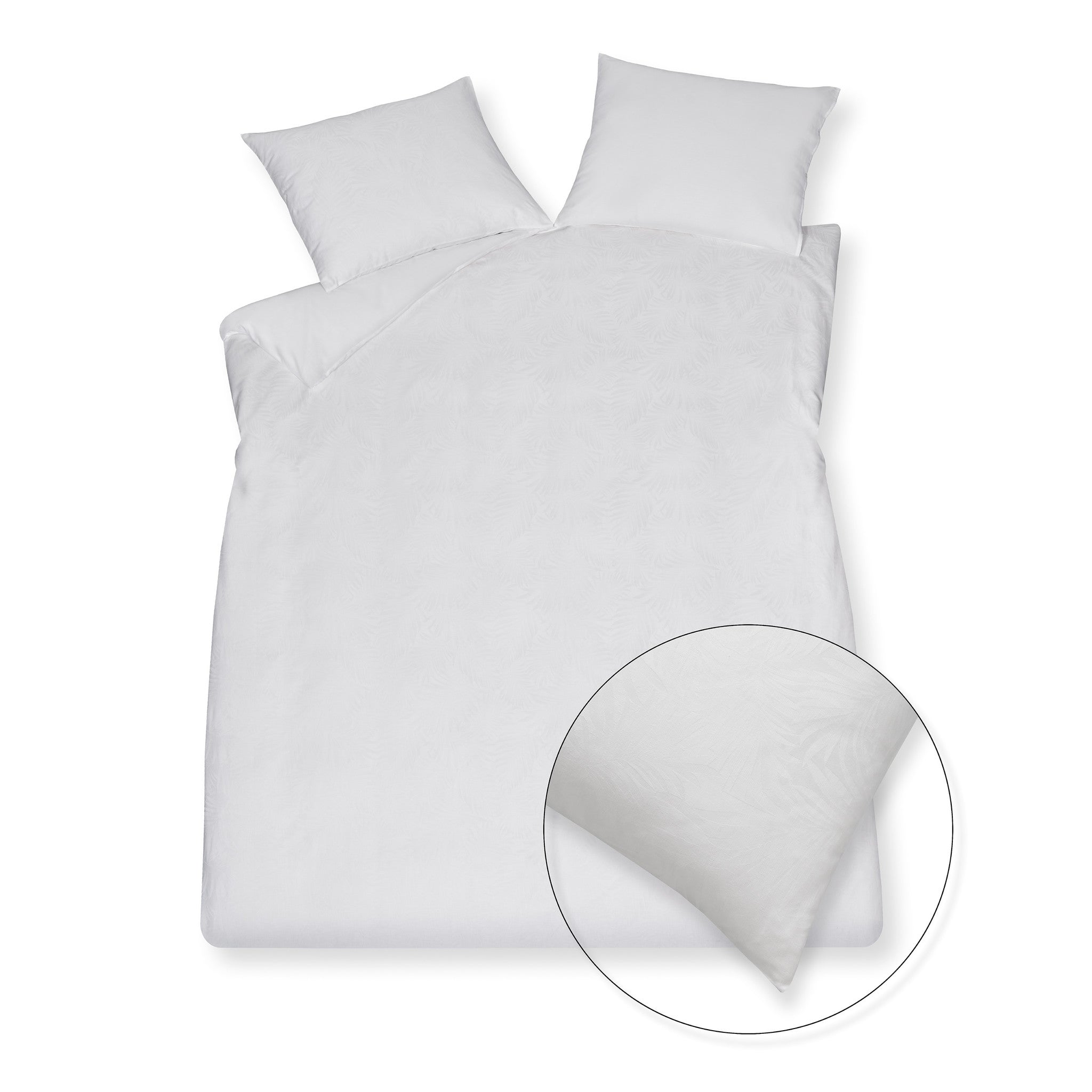 Dekbedovertrek Purity Florence   140 x 200 220 cm   Wit   Satijnkatoen