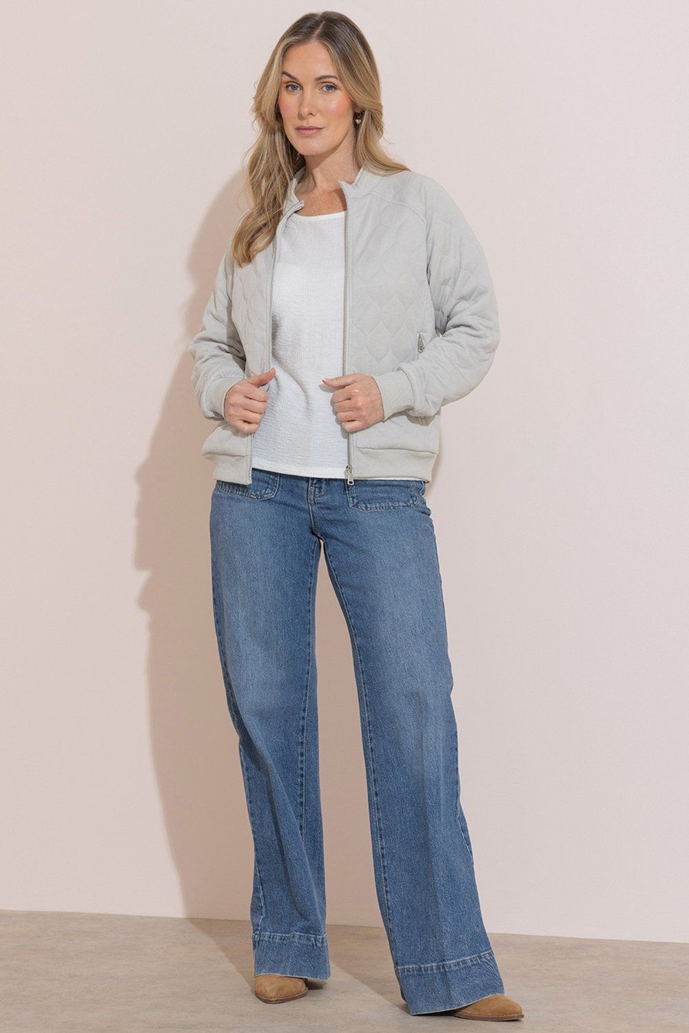 Klass. Quilted Bomber Jacket