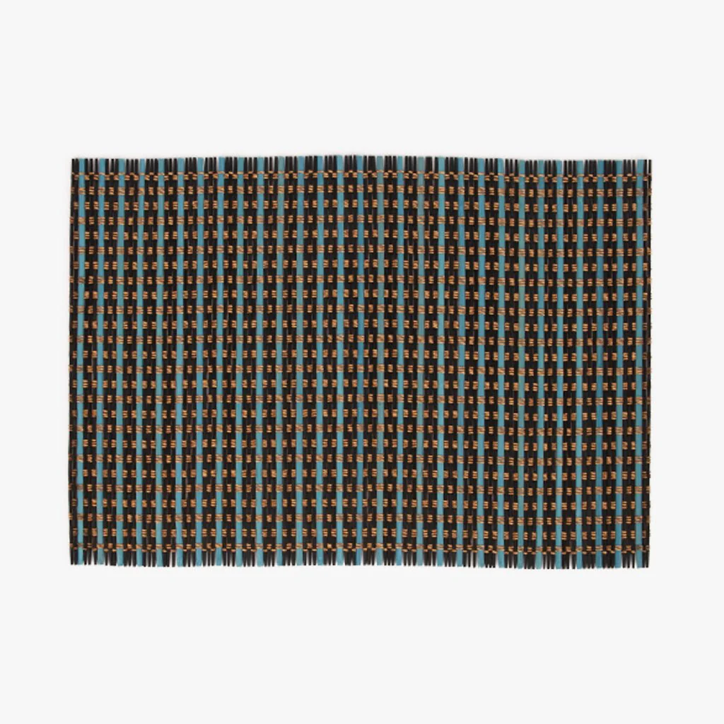 Individual de Bambu Azul e Preto LUGO