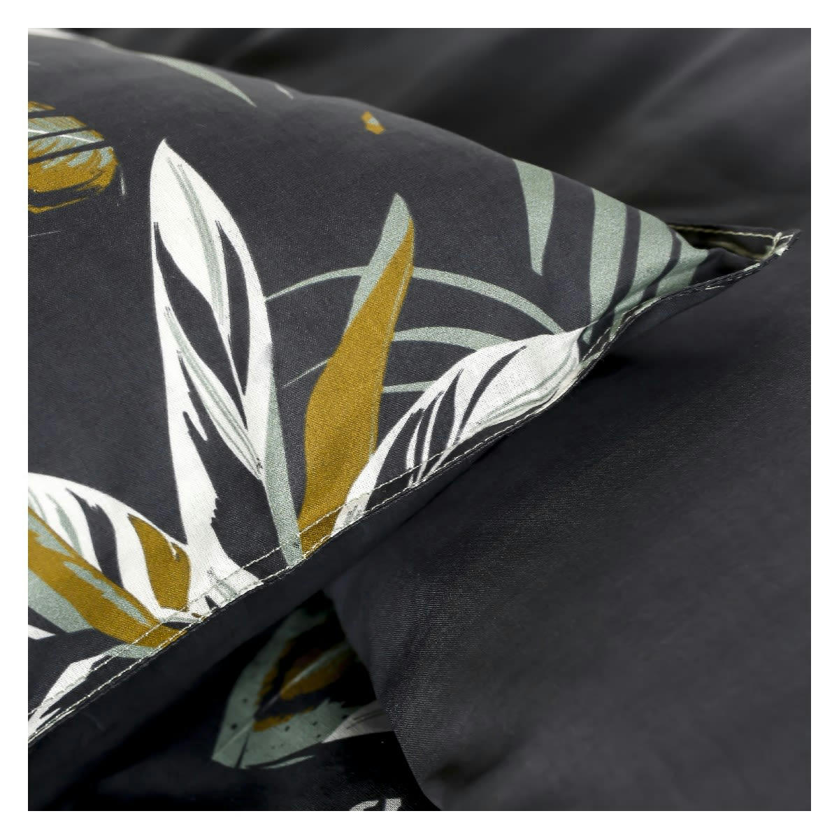 SUNSHINE WILL - Parure de lit 2 personnes imprimé en Coton Bleu 220x240 cm