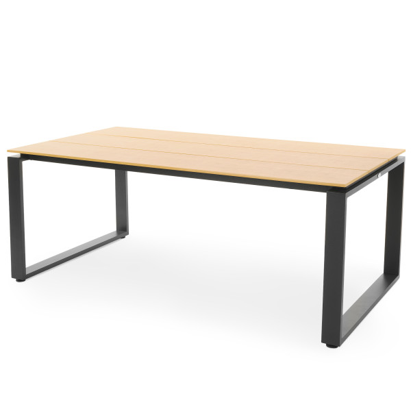 Stół ogrodowy aluminiowy Giovo 180x100 cm beżowy