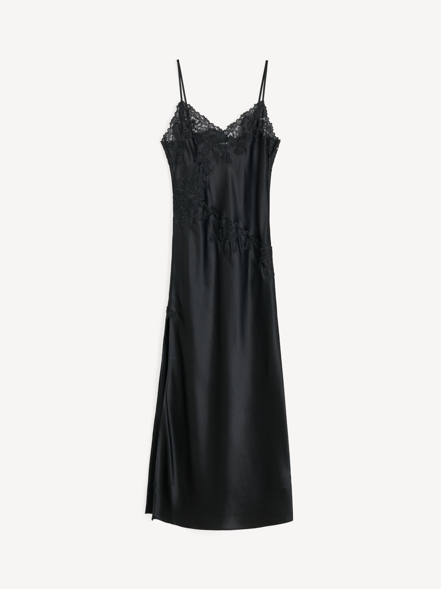 Vera satin maxikjole