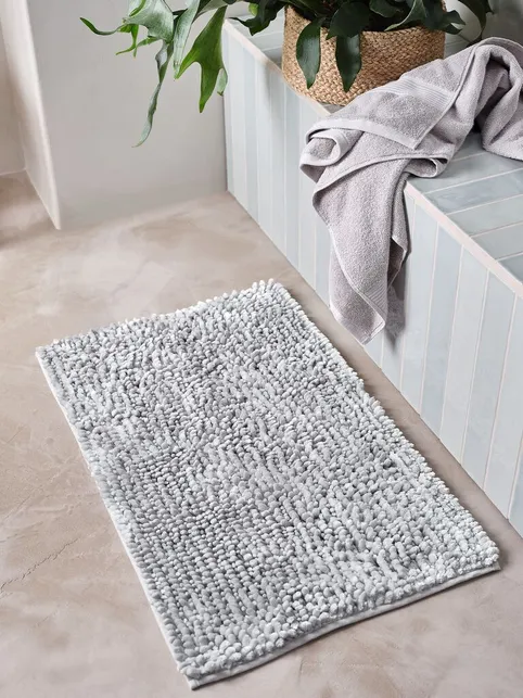 Bademåtte BERGBY 50x80 lysegrå