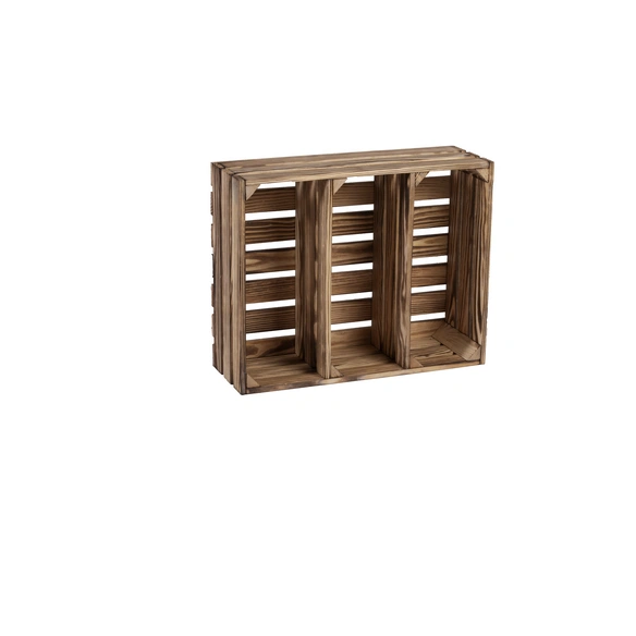 Gewürzregal, BxHxL: 40 x 17 x 50 cm, braun-geflammt