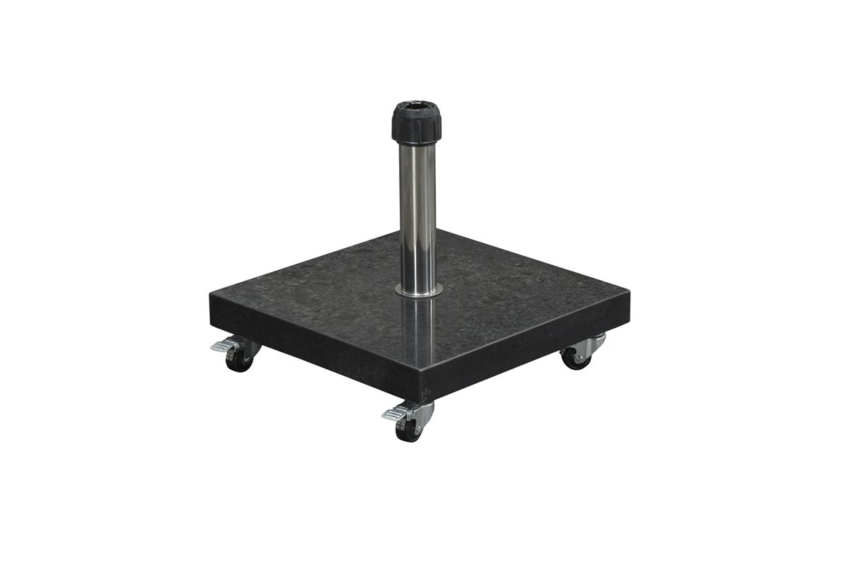 Eureka granieten parasolvoet - 40 kg - royal antraciet - verrijdbaar