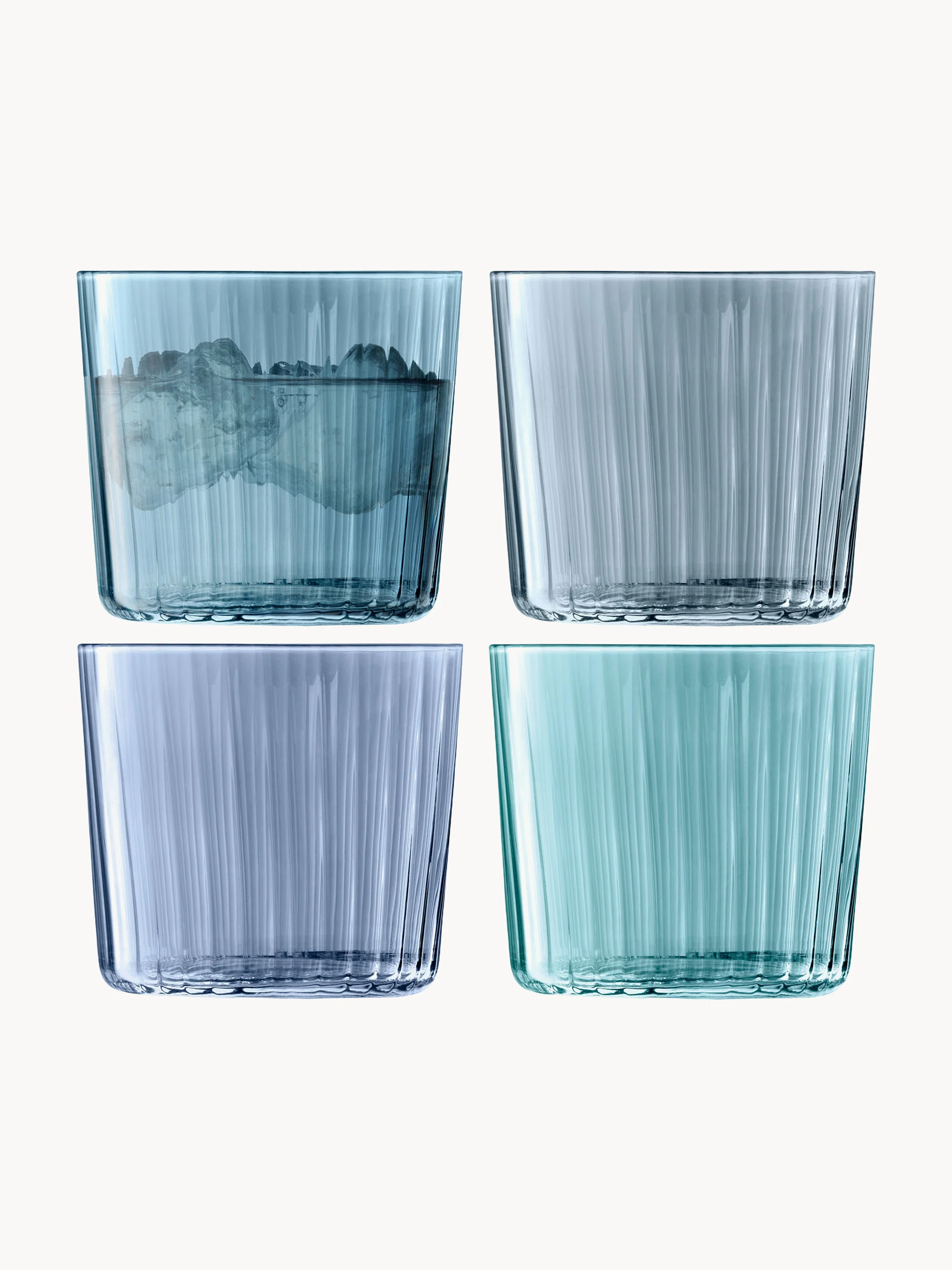 Handbemalte Trinkgläser Gems, 4er-Set