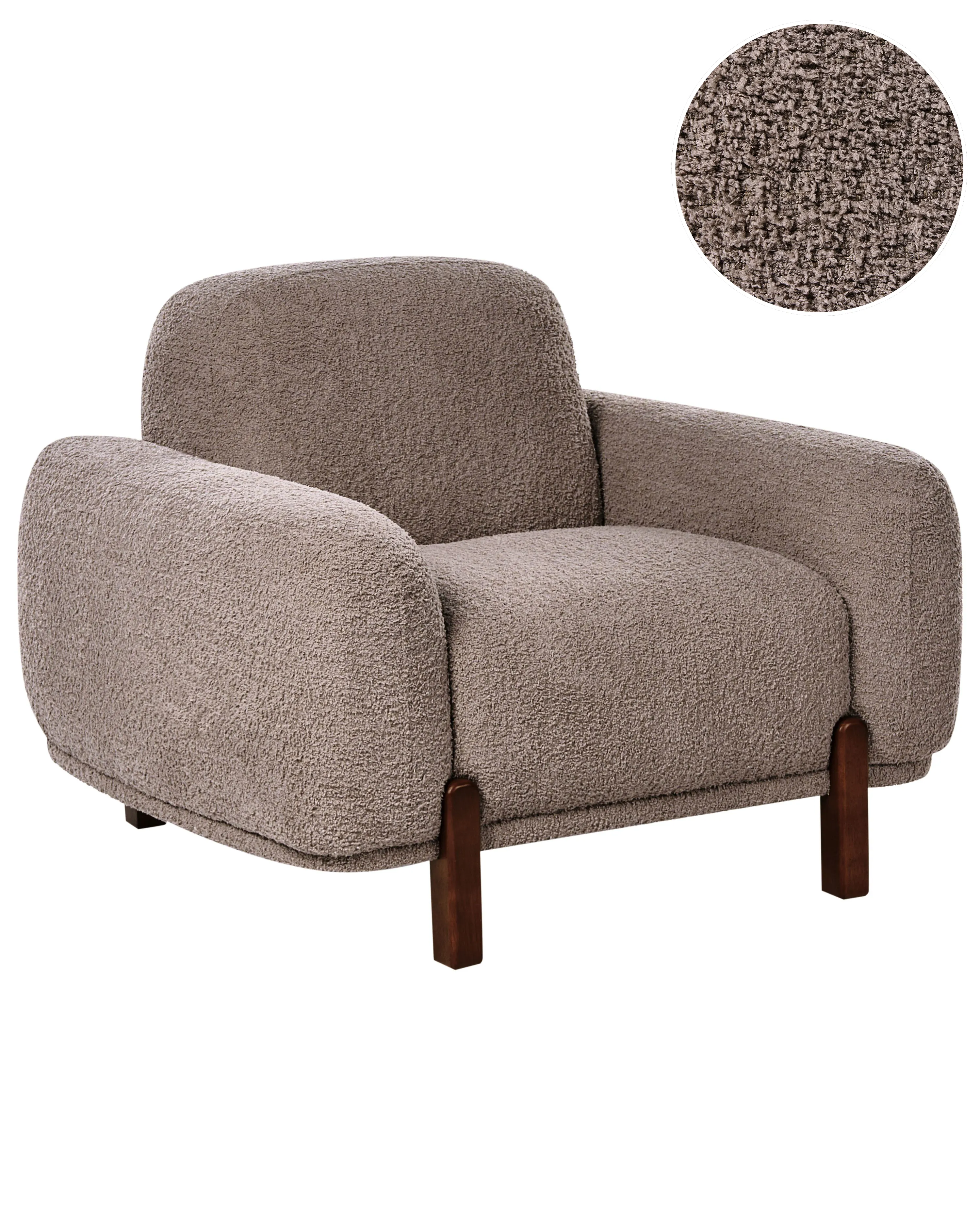 Armchair ODNES Boucle Taupe