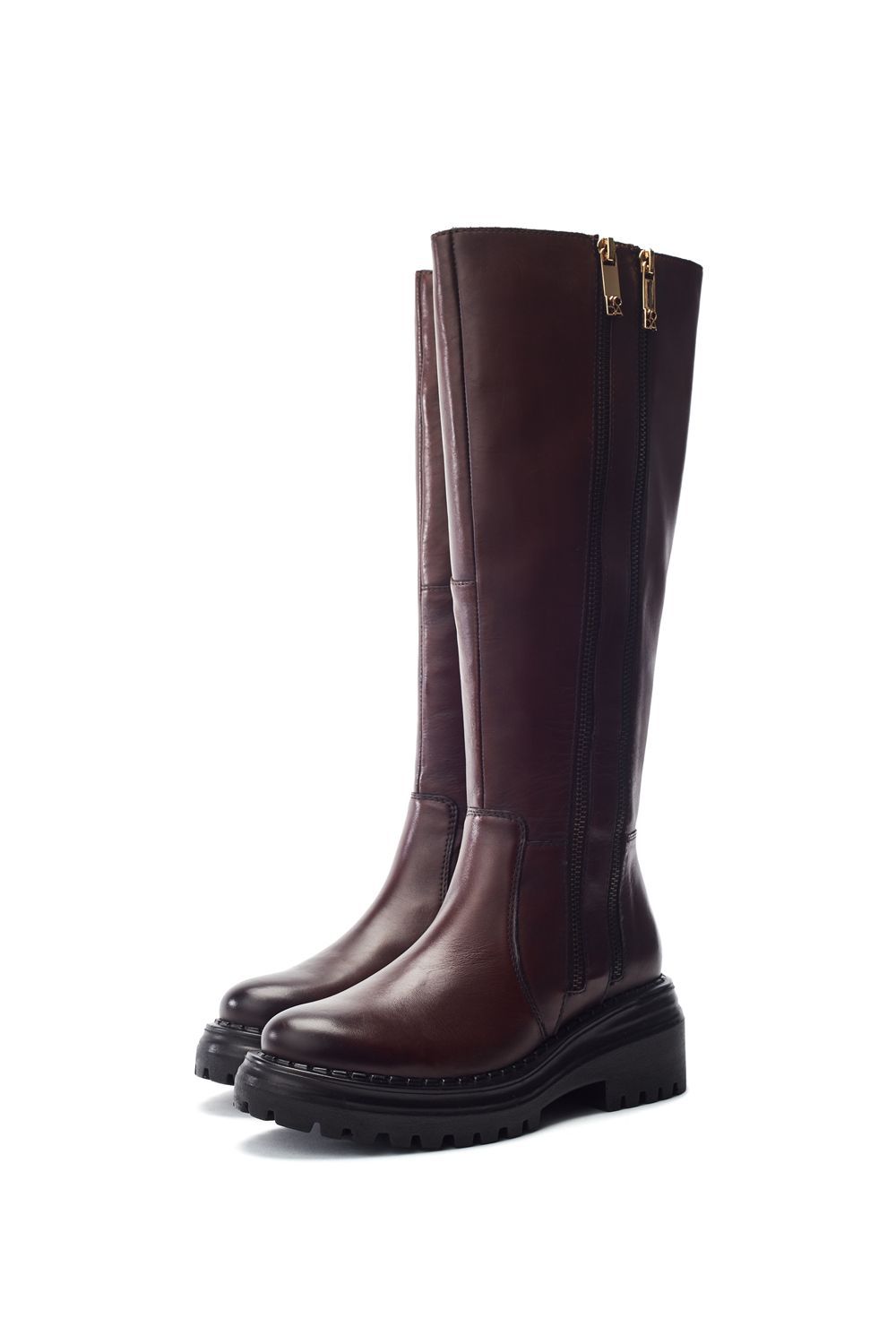 Moda In Pelle Camilio' Leather Biker Boots