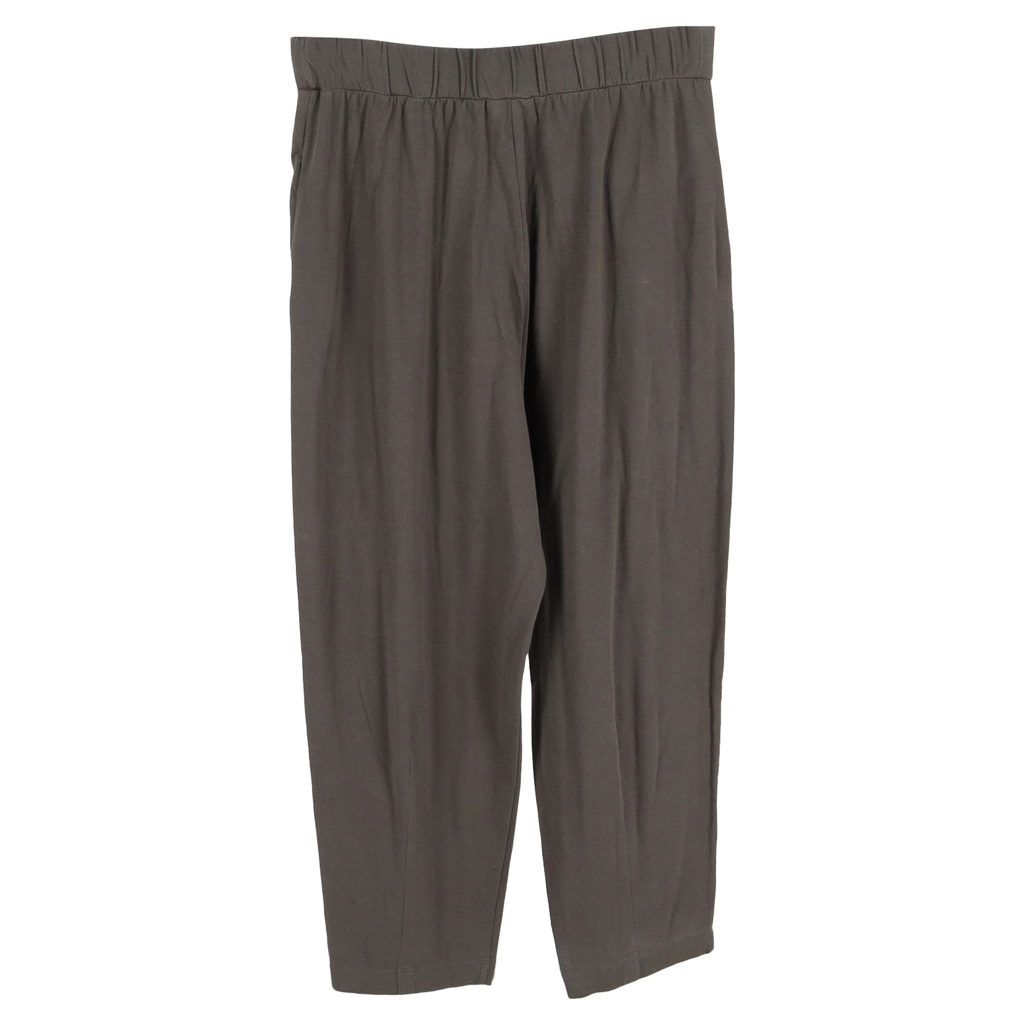 Max Mara Preloved Leisure Gartered Trousers in Grey Cotton