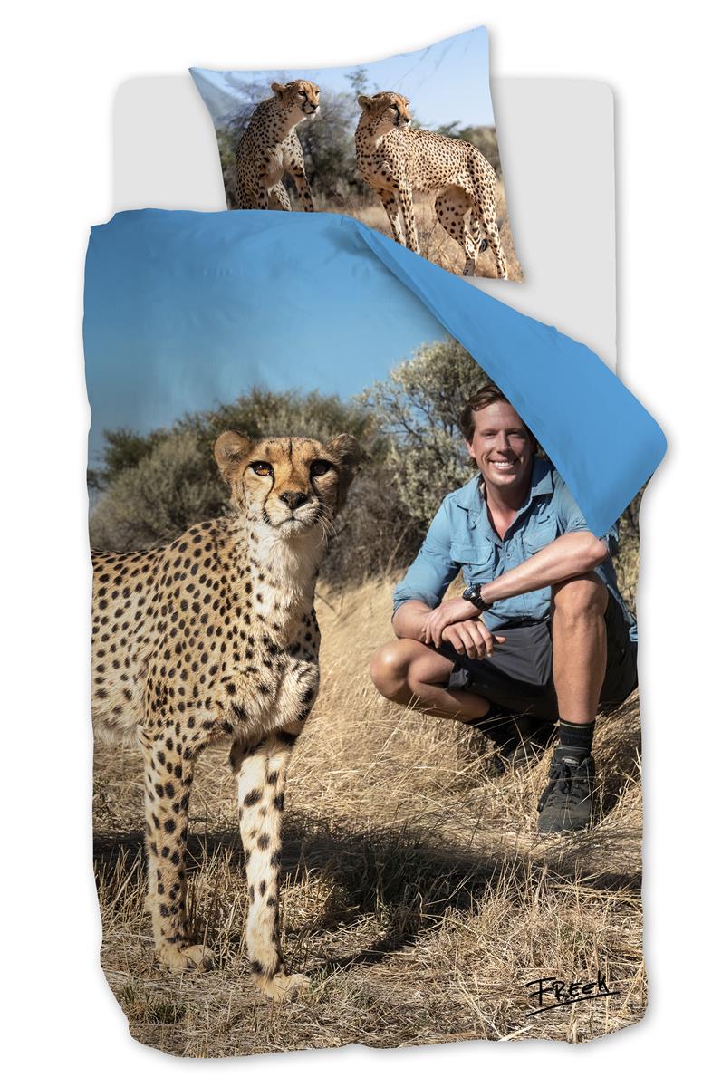 FREEK VONK dekbedovertrek Safari Survival - 140x200 cm - zand