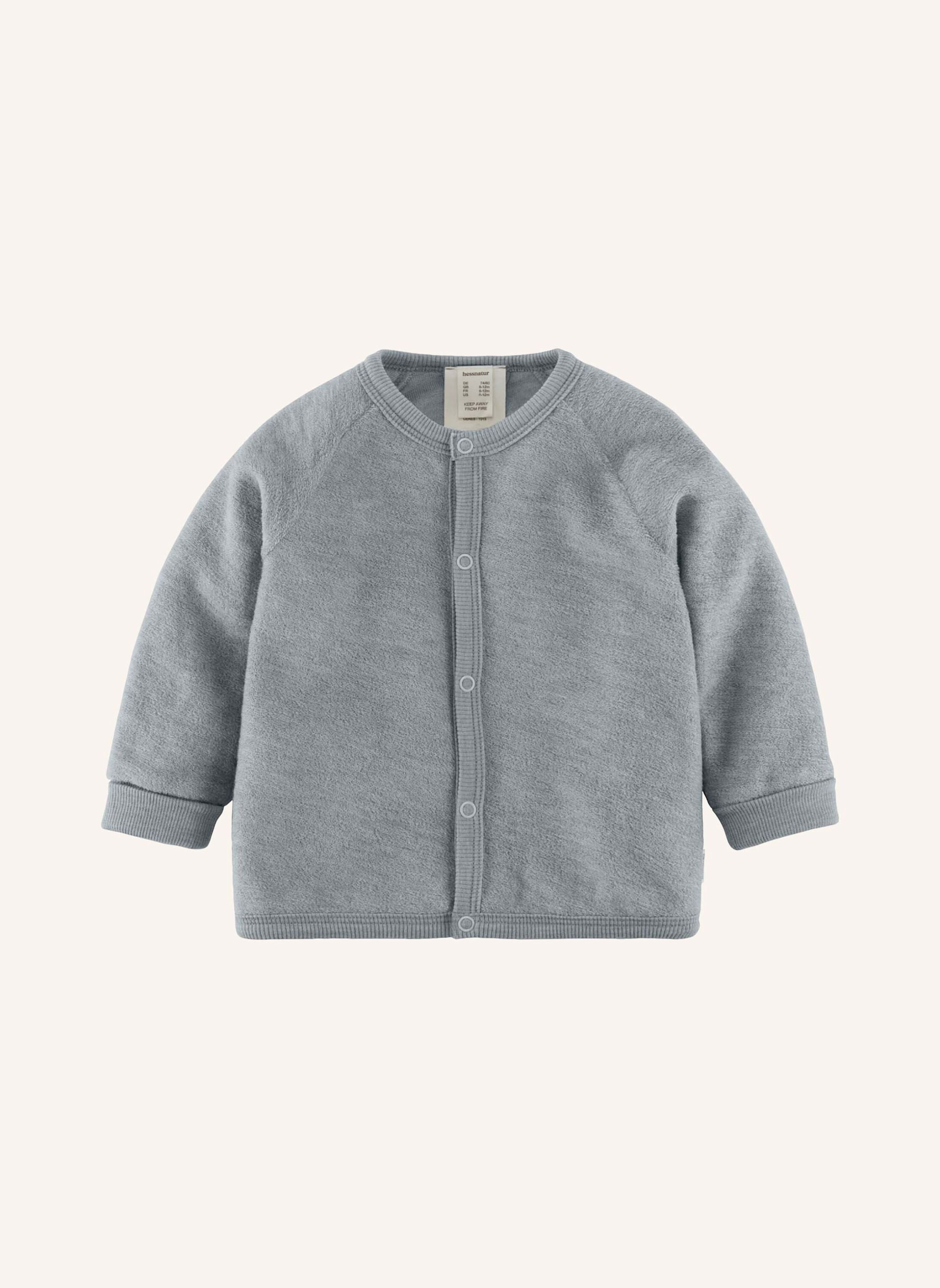 hessnatur hessnatur Wollfrottee Jacke aus reiner Bio-Merinowolle