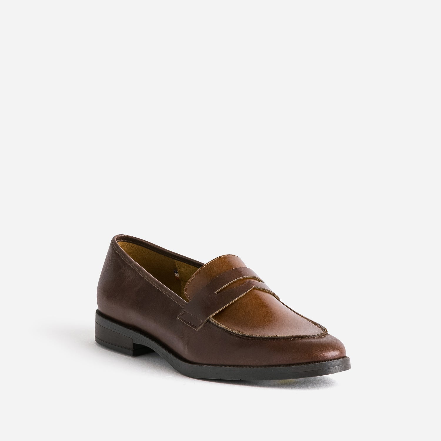 Mocassin ERAM FLEX marron foncé en cuir