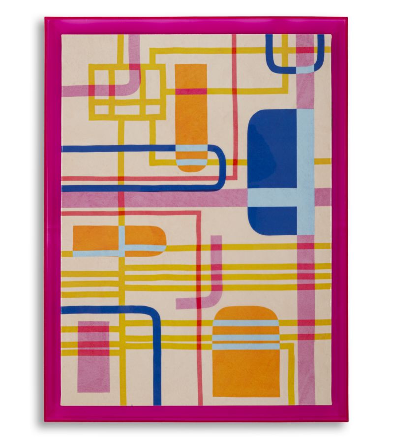 Print op gelakt canvas met acryl frame cm 60x3,3x80