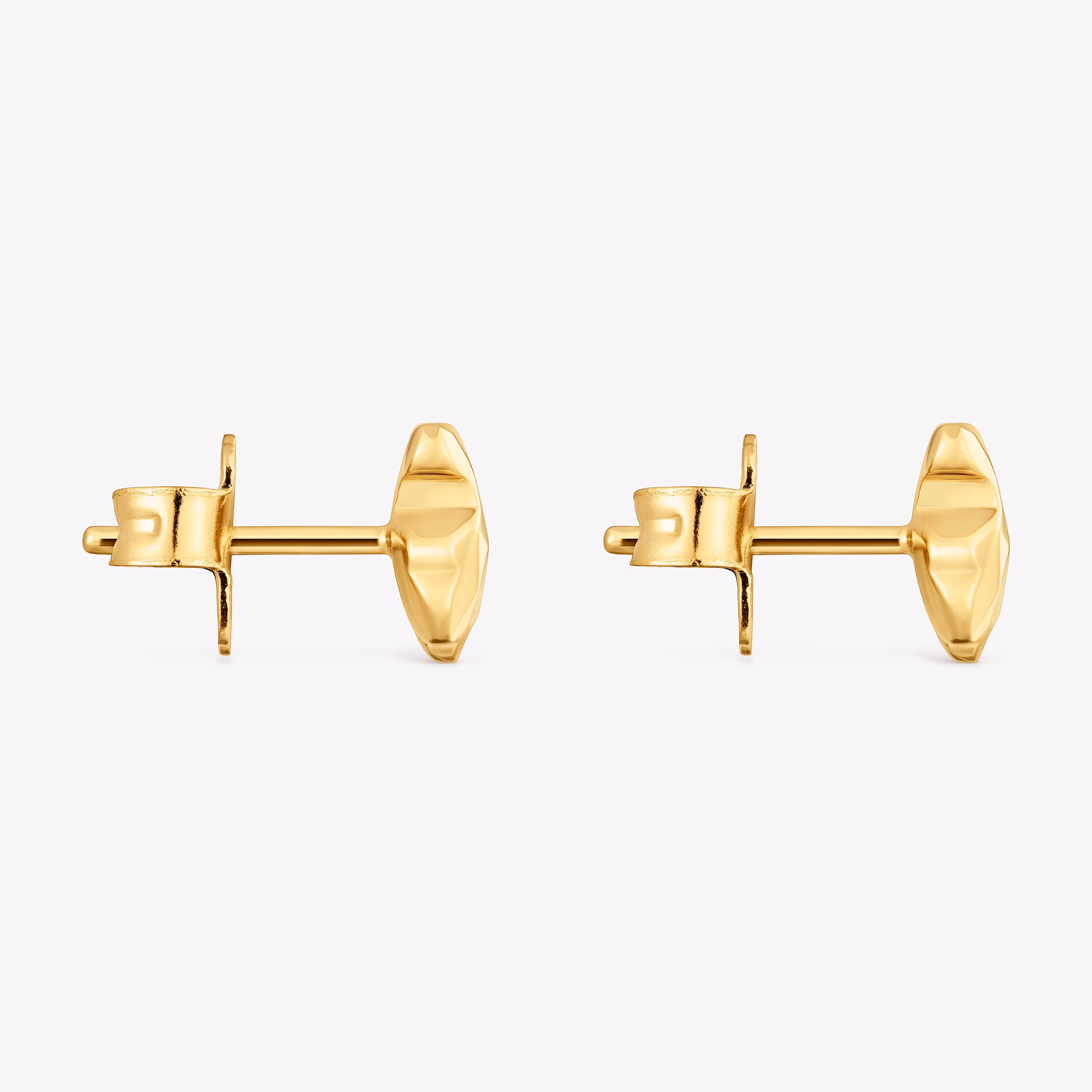 Pendientes oso con baño de oro 18 kt sobre plata Icon Metal