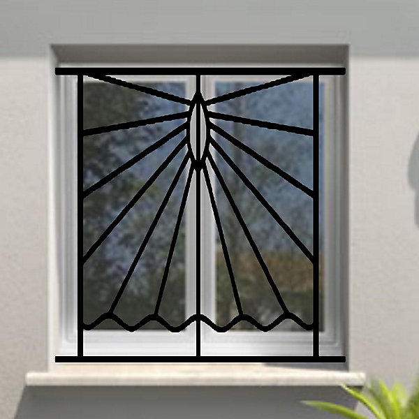 Grille de Defense Solazur pour Fenetre H 95 cm x L 100 cm (côte tableau)
