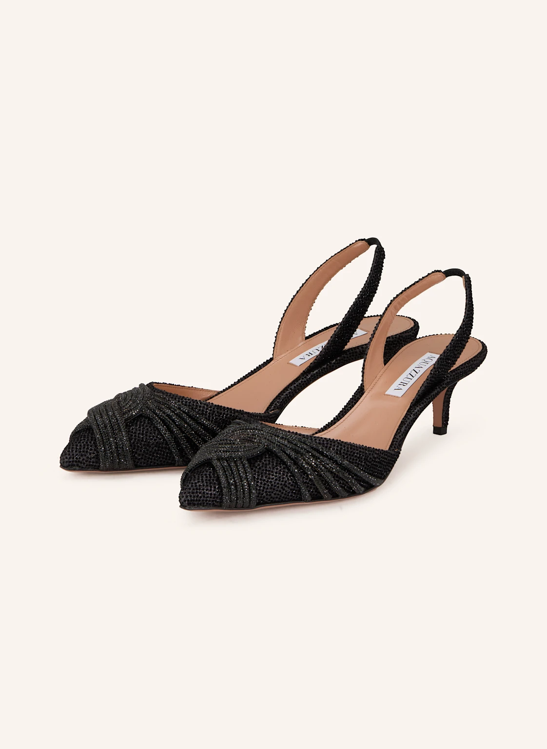 AQUAZZURA Slingpumps GATSBY SLING mit Schmucksteinen
