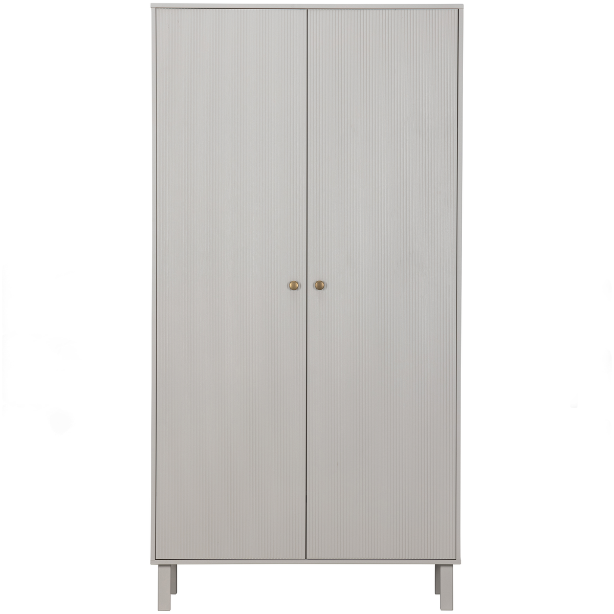 WOOOD garderobekast Madu - Grenen - Wolkengrijs - 195x100x53