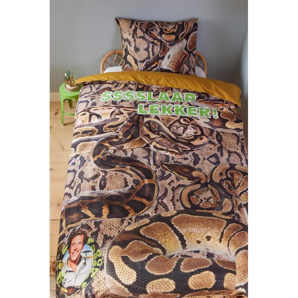 FREEK VONK Ssslaap Lekker dekbedovertrek - 140x200 - Bruin