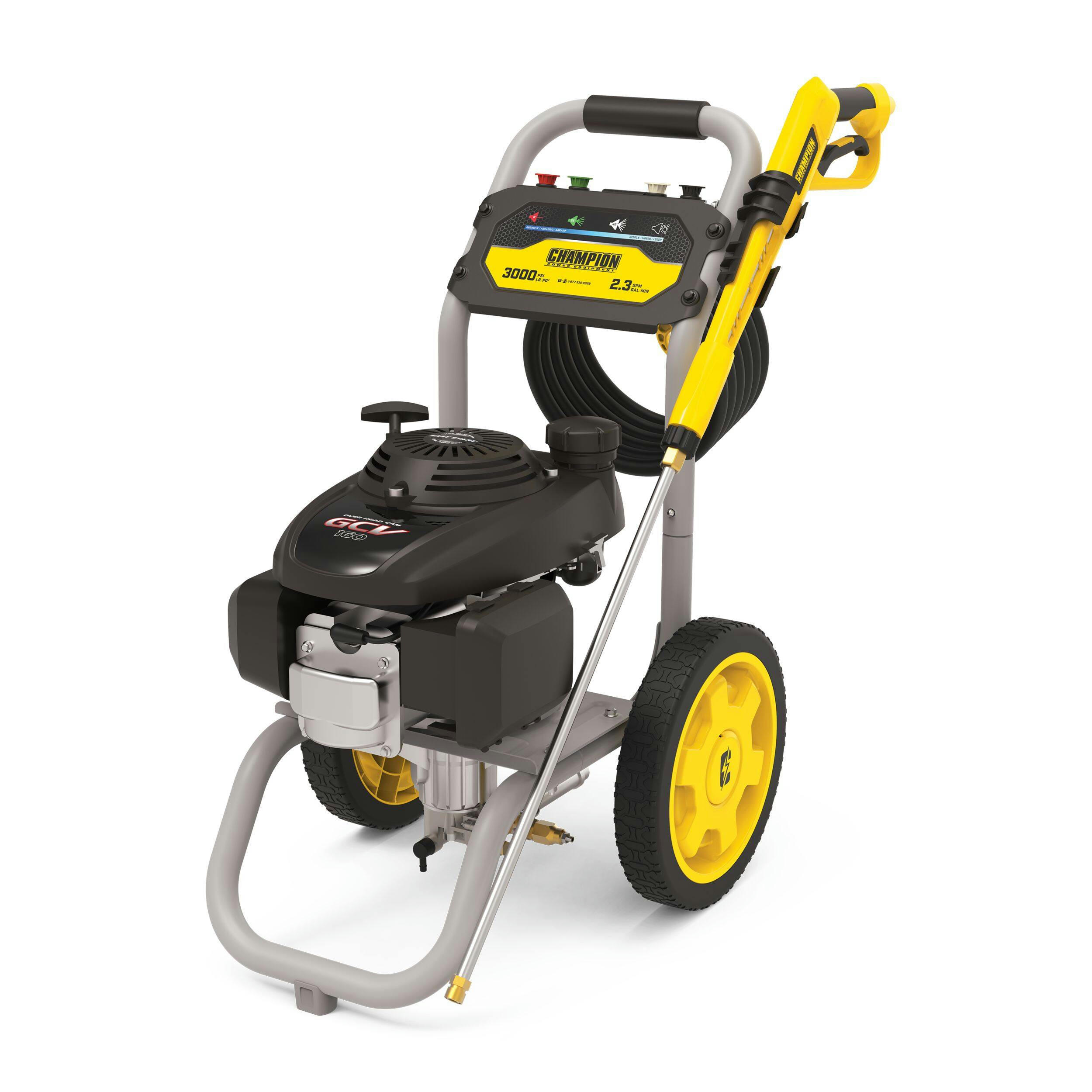 Champion 3000 PSI 2.3 GPM Honda Engine Cold Water Wheeled Gas Pressure Washer