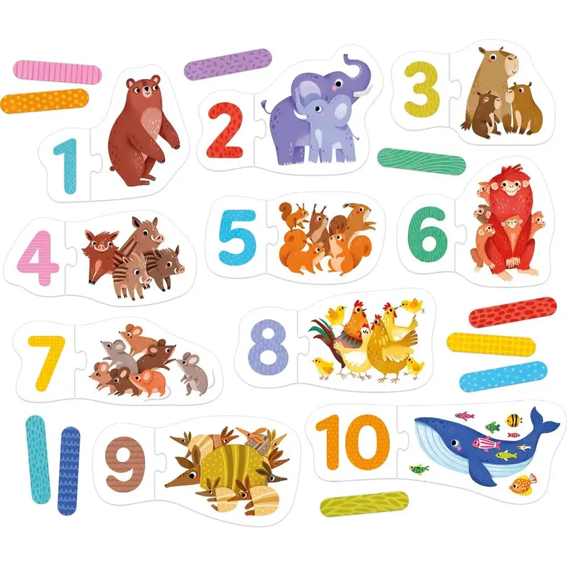 Puzzle 10er-Set Zahlen