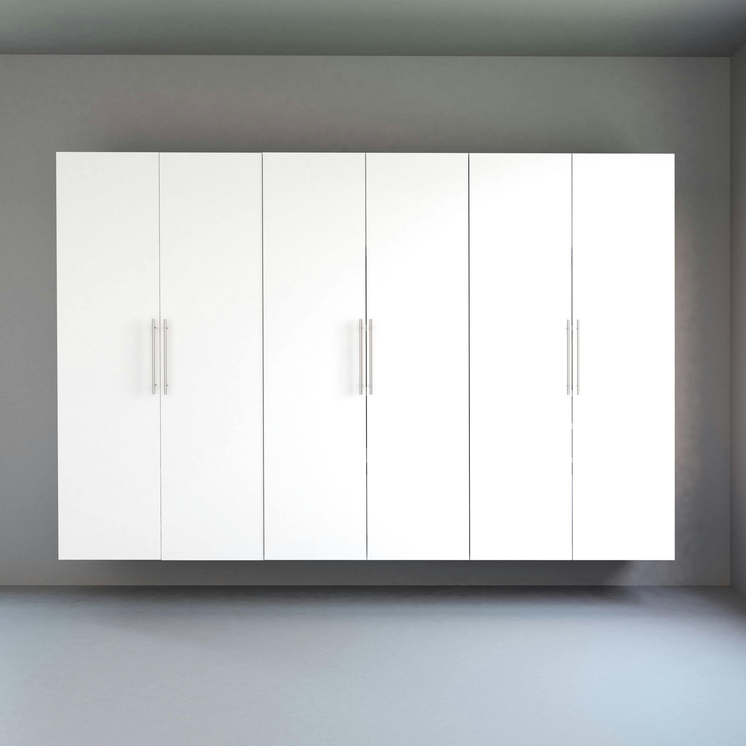 Prepac HangUps Mounted Storage Cabinet Set K, Assorted Colours, 20 x 108 x 72-in, 3-pc