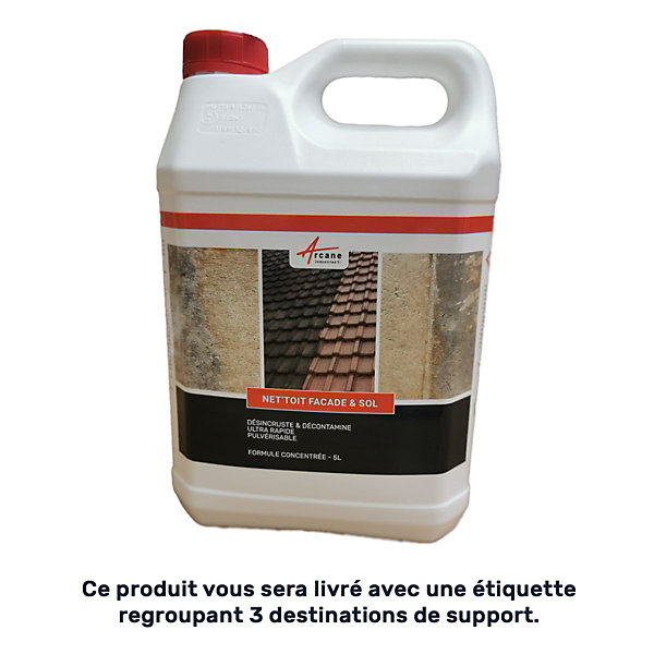 Nettoyant Toiture Professionnel Concentré : NET'TOIT- 20 L - ARCANE INDUSTRIES
