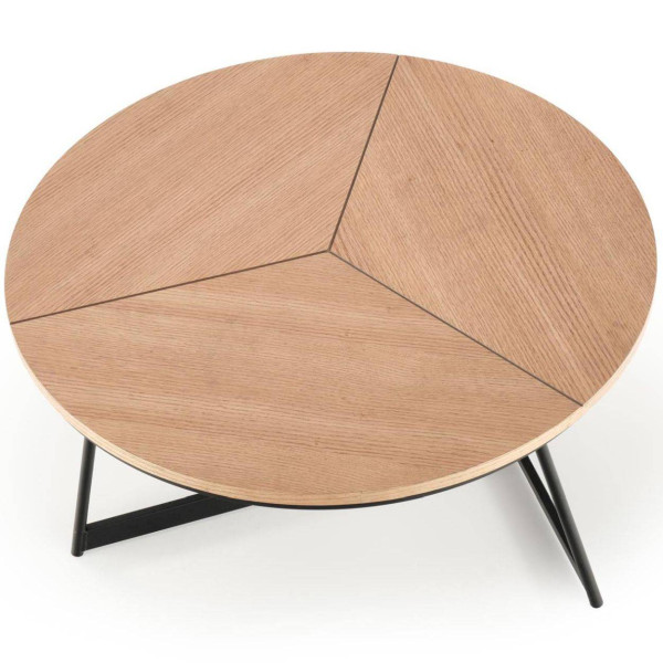 Stolik kawowy Karida dąb naturalny 80x41 cm Loft