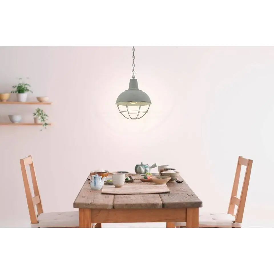 EGLO Cannington 1 Hanglamp - E27 - Staal - Grijs