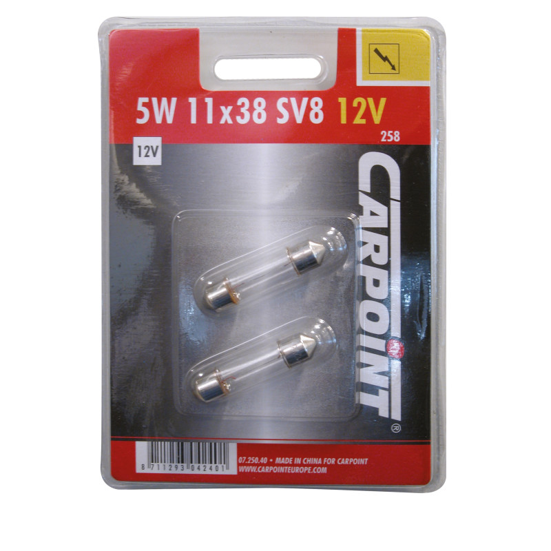 Ampoule à incandescence C5W SV8 2 pièces
