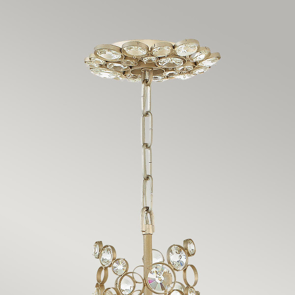 Lampa wisząca płatki srebra Anya 6xE14x60W wym: 388,7x40,6x40,6 cm Hinkley