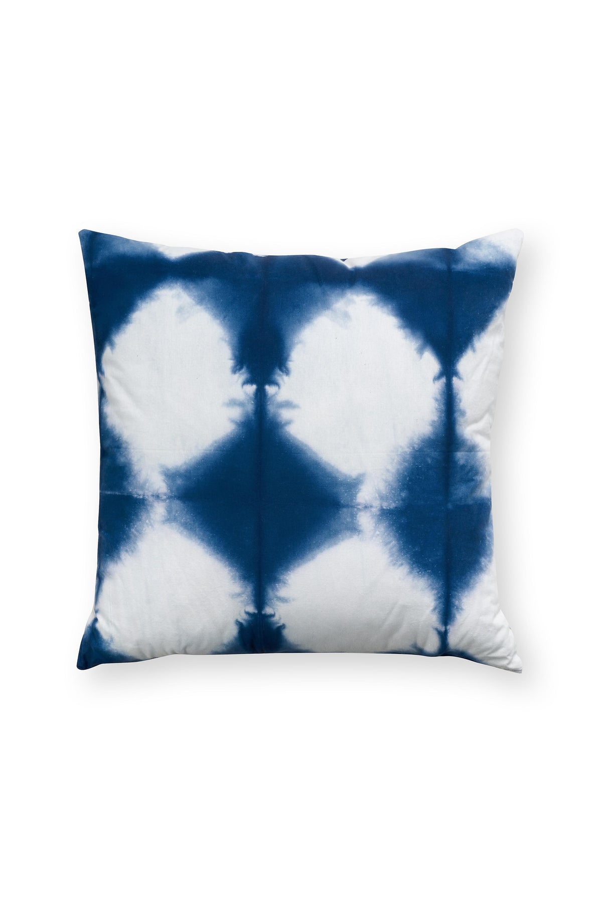 vtwonen - Sierkussen Tie Dye - Blauw, Wit - 50x50cm