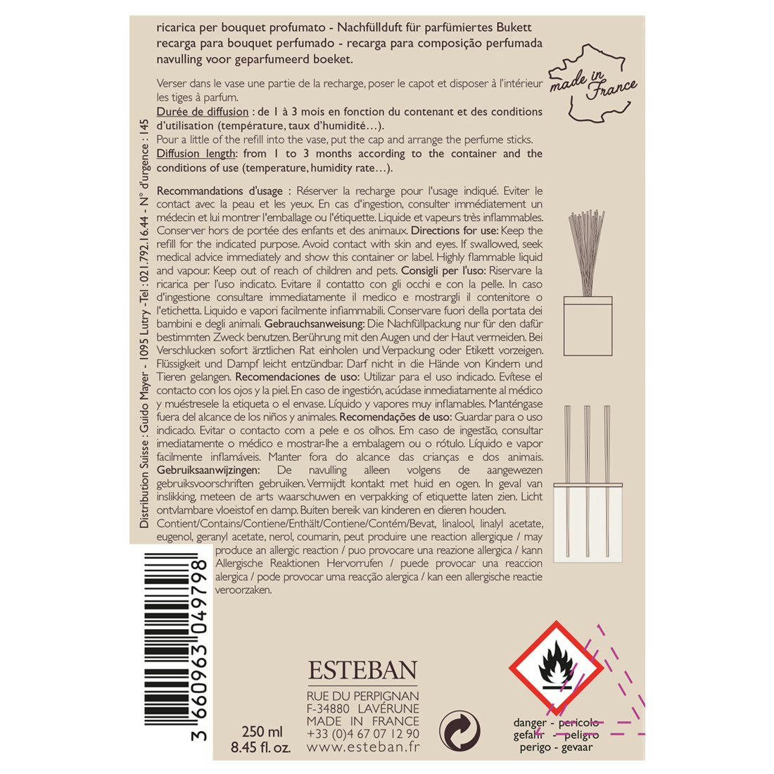 CÈDRE - Recharge bouquet 250ml