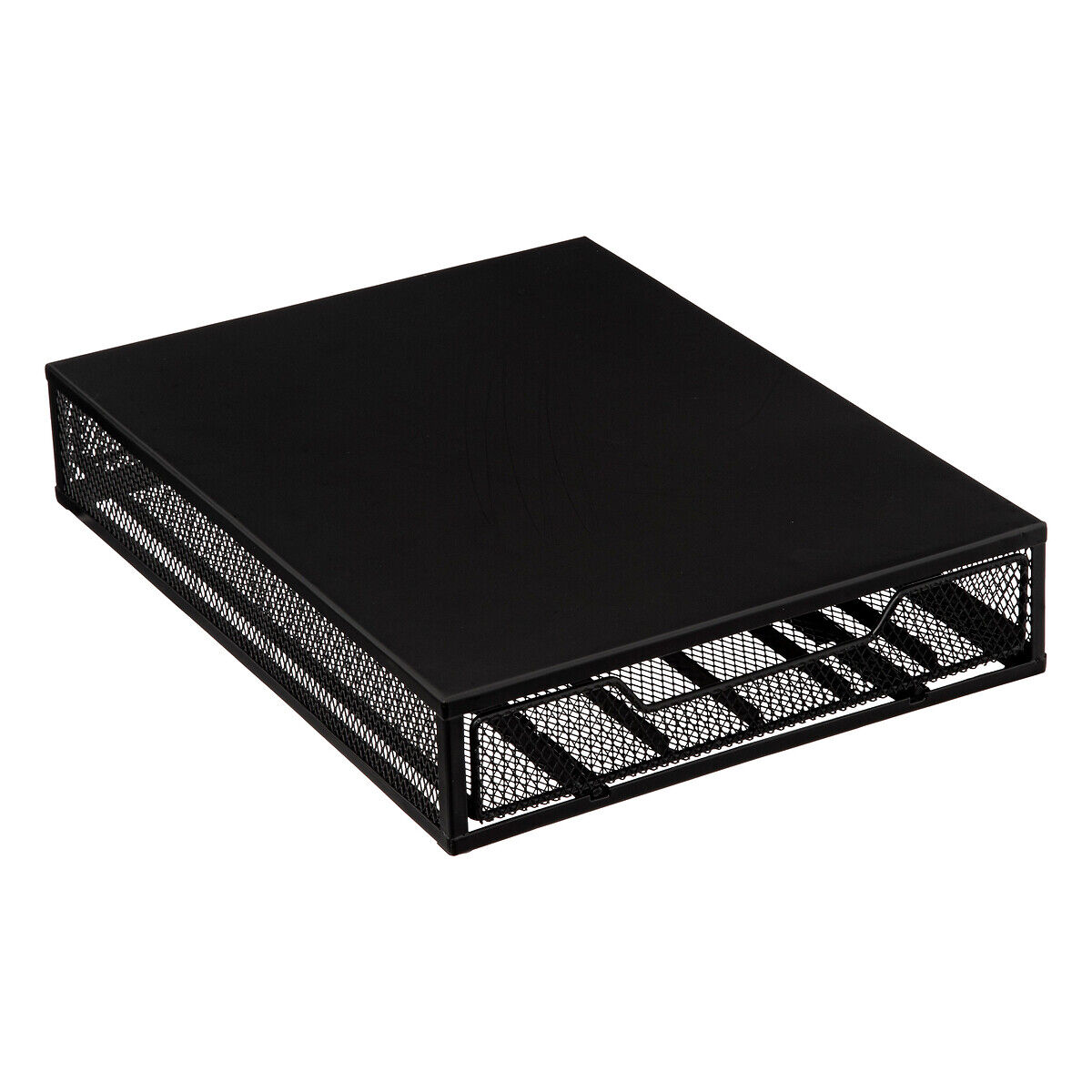 Caixa MAYAJ preta com gaveta para 60 cápsulas