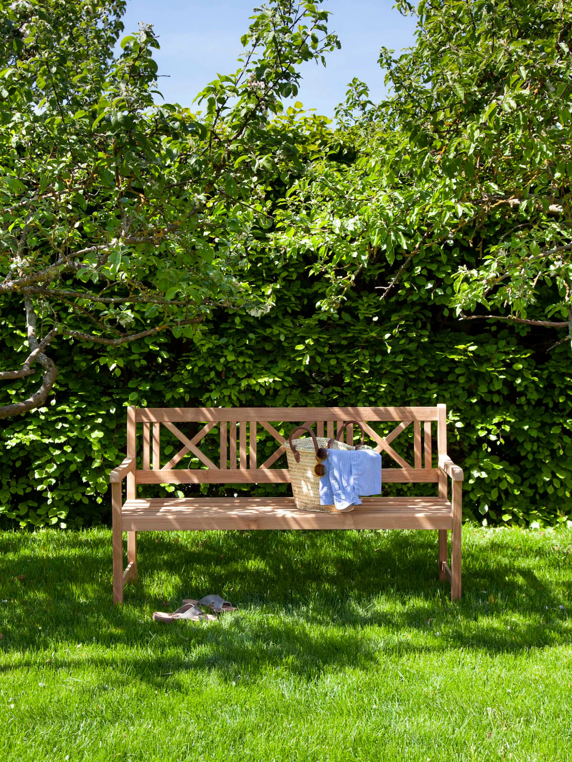 Garten-Sitzbank Rosenborg aus Teakholz