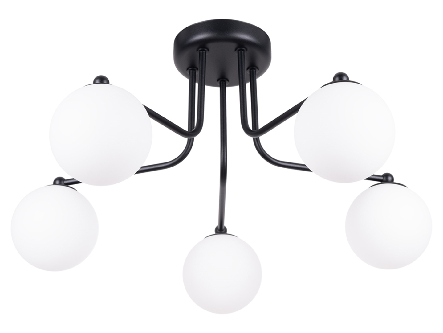 Lampa sufitowa Astral 5-punktowa stalowa czarna