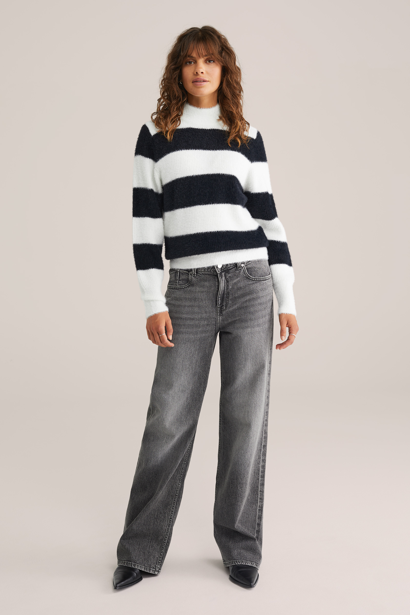 Dames gestreepte trui