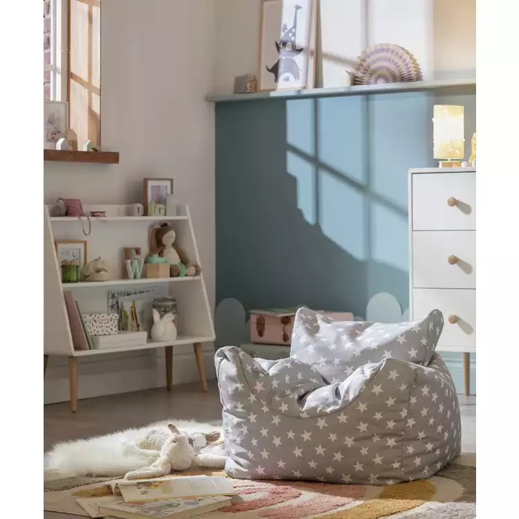 Habitat Kids Funzee Grey Stars Bean Bag
